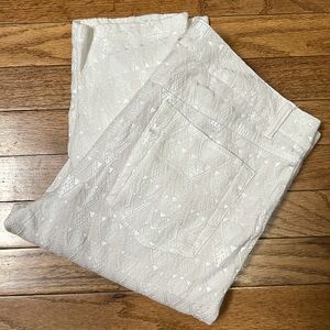 Halo Cream Textured Pants 32